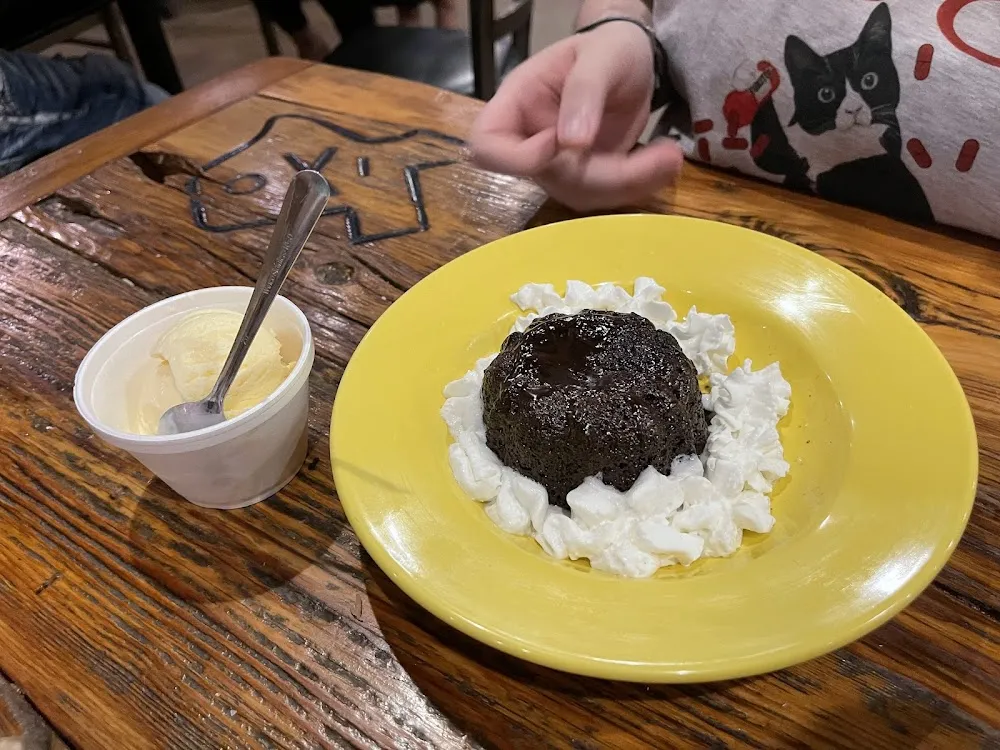 Chocolate Lava Cake with Vanilla Ice Cream