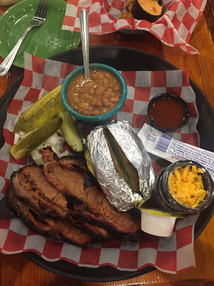Sliced Beef Brisket Sandwich Plate